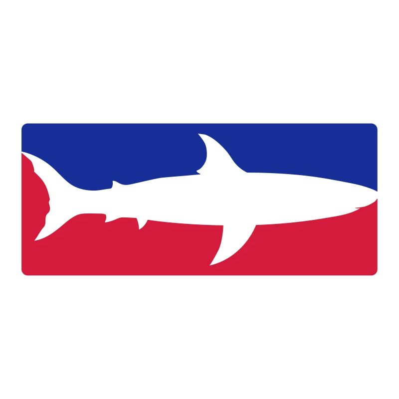 red blue sport shark button frame shield black sc