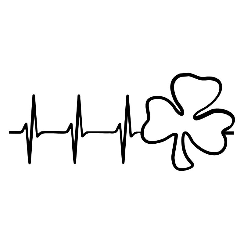 trèfle symbole trèfle saint patrick ́s jour ekg