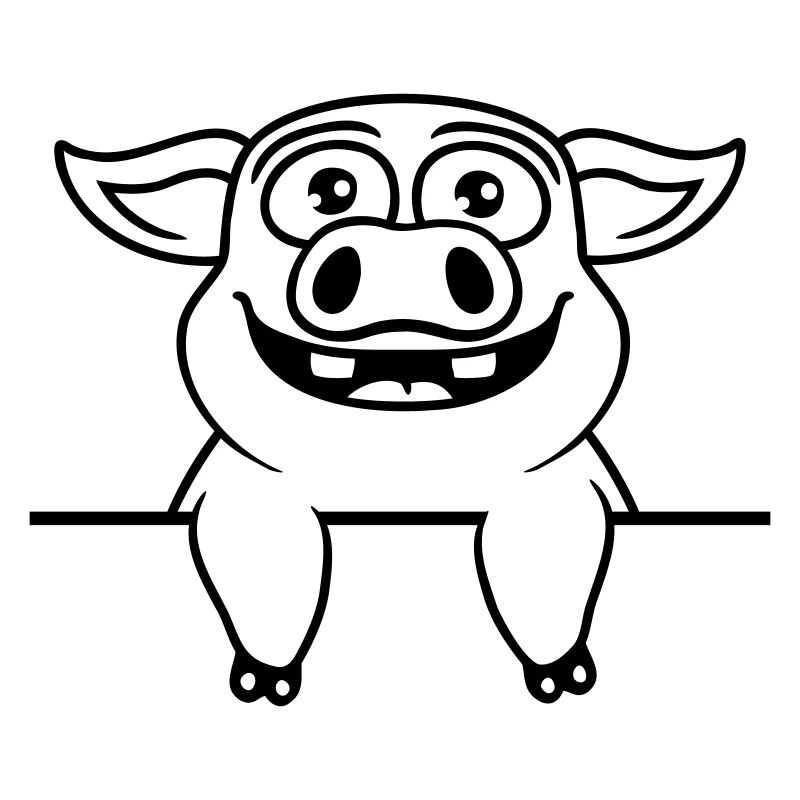 Funny stable pig comic