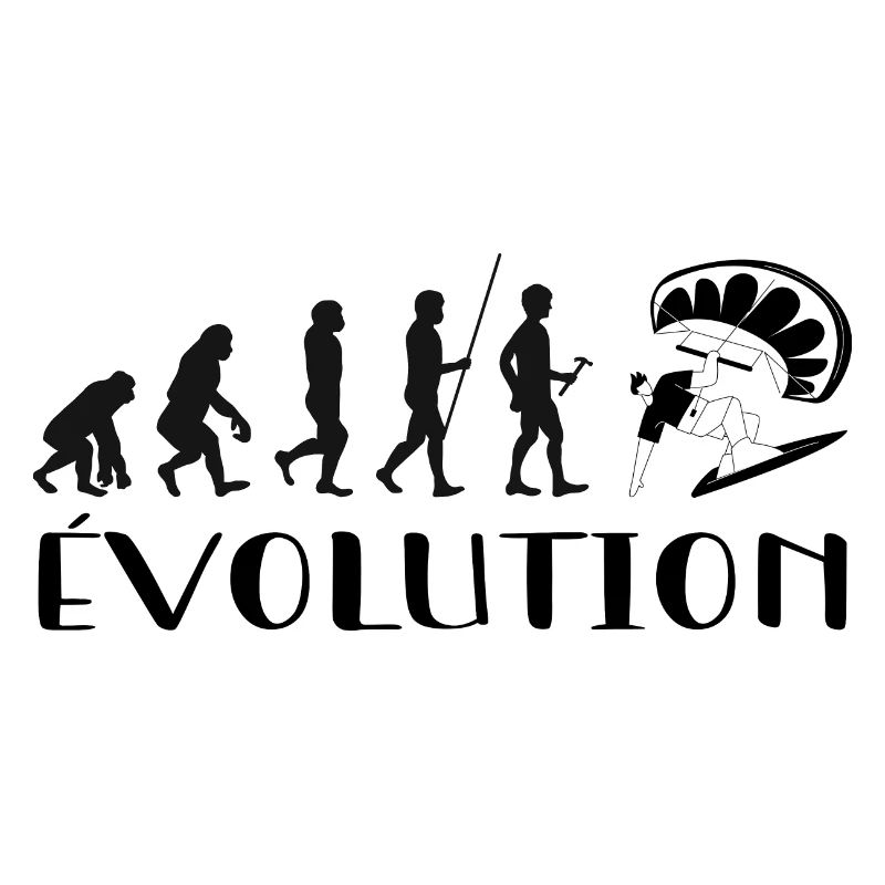 Evolution From Monkey To Surfer