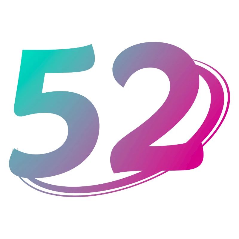 Number 52 multicolor