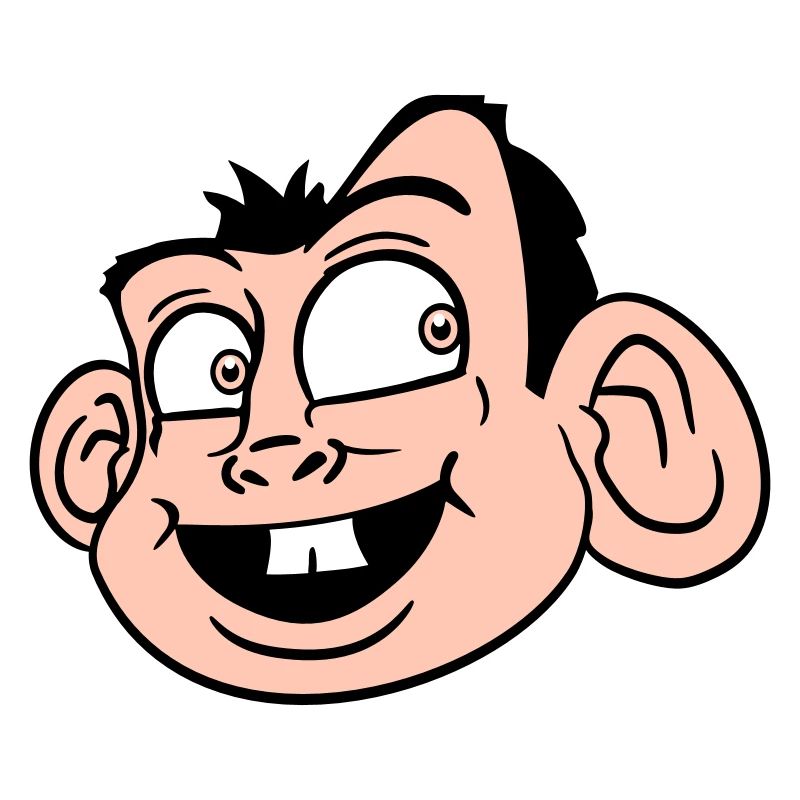 Monkey Face Cute Cute Head Laughs Happy