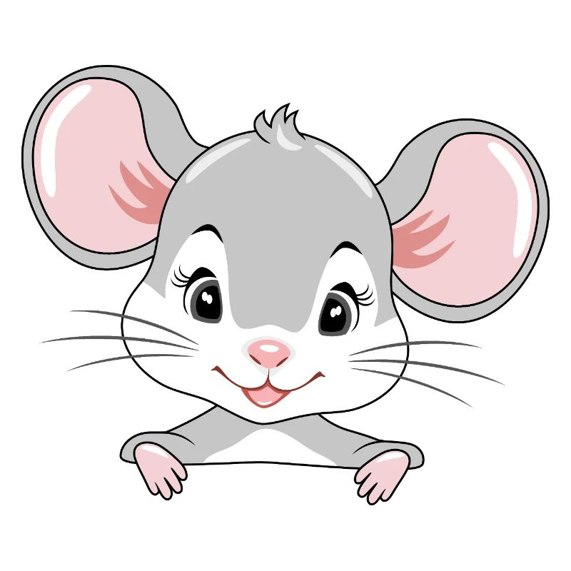 Mignon bébé souris qui regarde