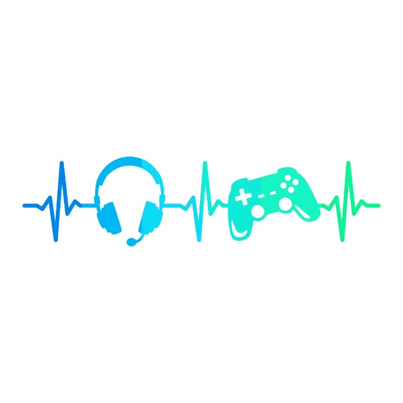 Gamer Heartbeat Gaming Controller Gamepad Headset