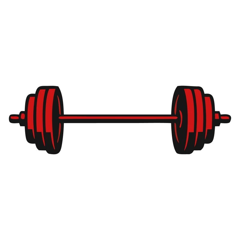 Barbell Weights Vector Icon