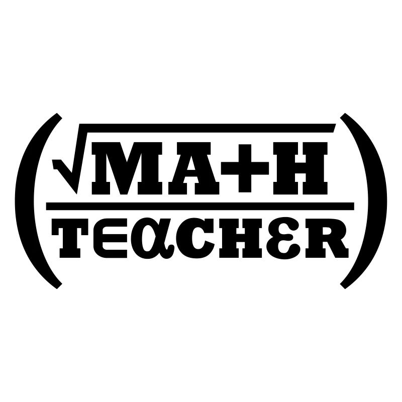 Professeur de mathématiques (lettrage)