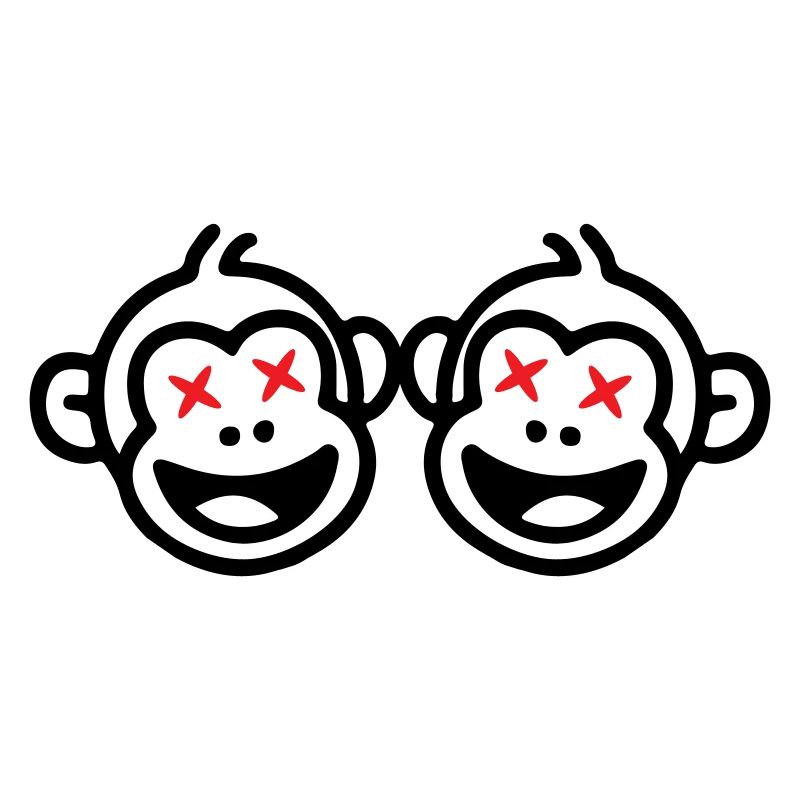 Équipe de singes drôle