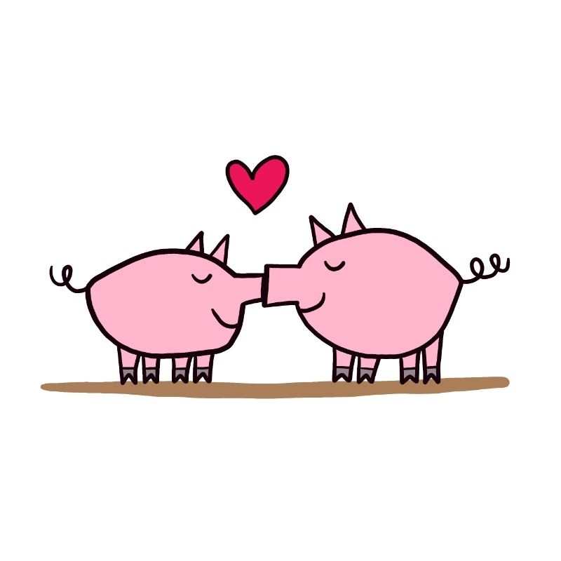 Baiser de cochon, baiser de cochons