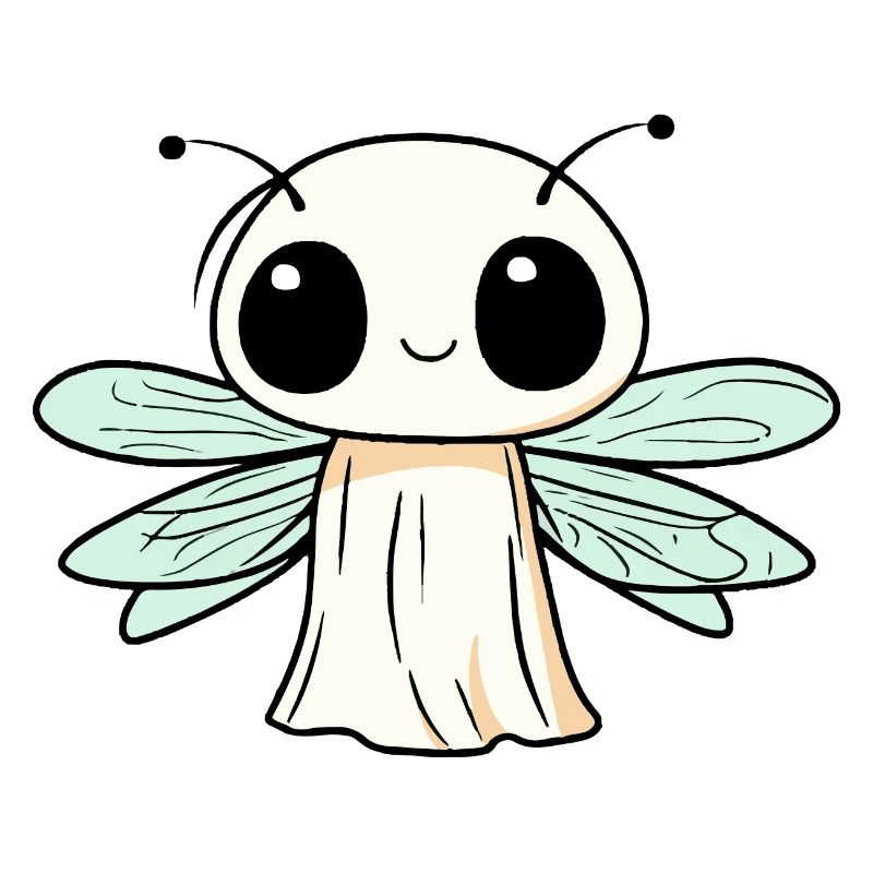 Libelle Halloween Comic Geist