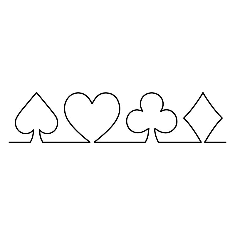 Minimalistisches Karten-Design | einfarbig