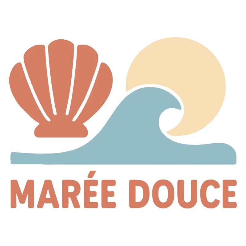 Marée douce – Vagues & soleil rétro