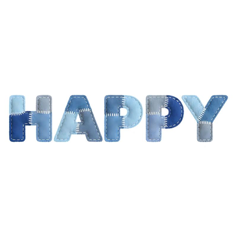 HAPPY Denim Patchwork neuer Trend