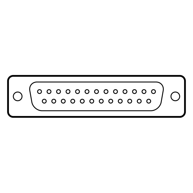 DB 25 Connector Parallel, Drucker