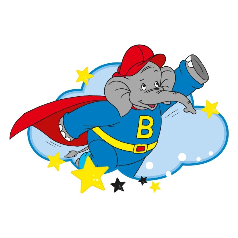 Benjamin Blümchen Superheld mit Cape
