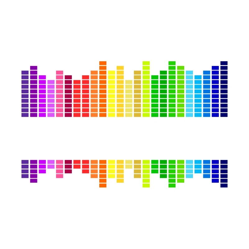 Play it loud Equalizer Musik Regenbogen bunt Disko