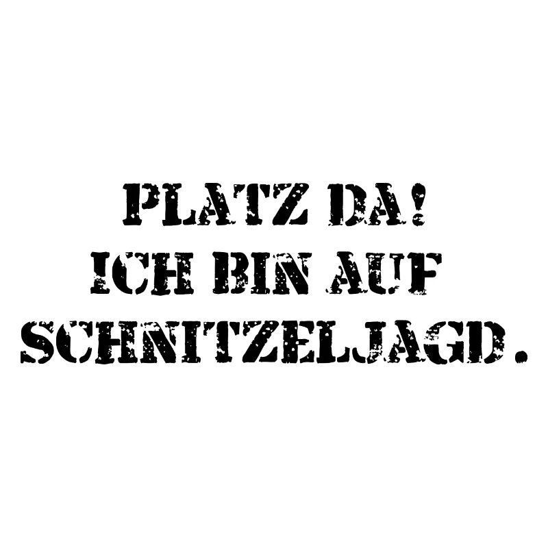 Platz da! Ich bin auf Schnitzeljagd.