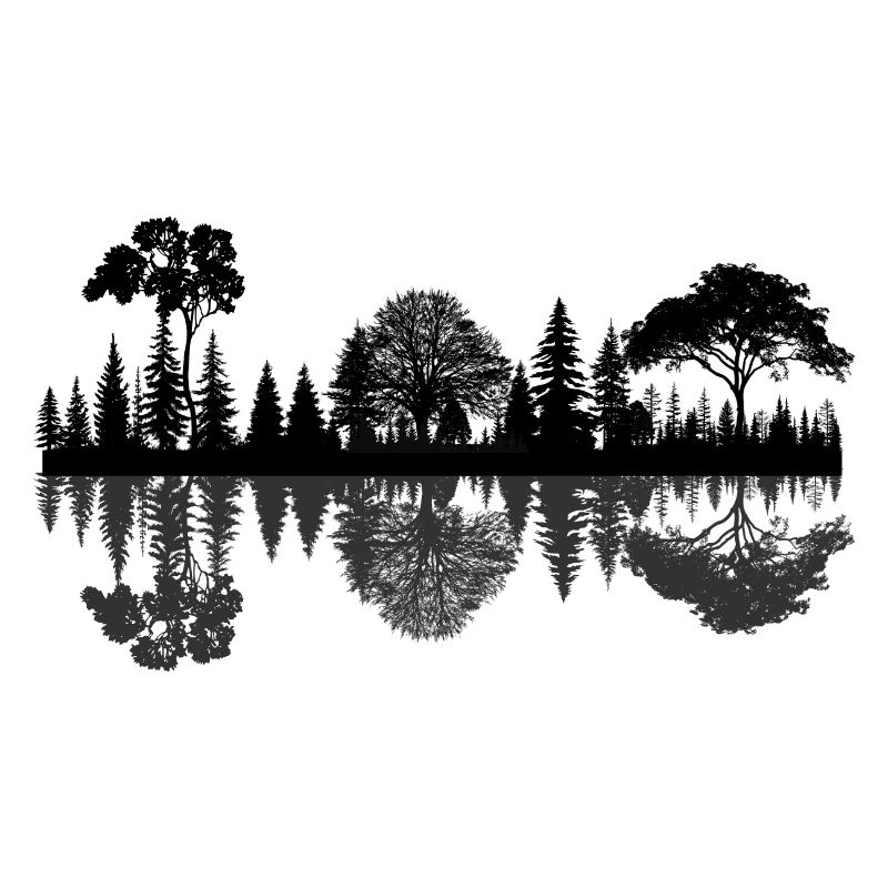 Forêt nature reflet