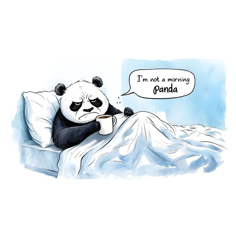 Morgendlicher Panda