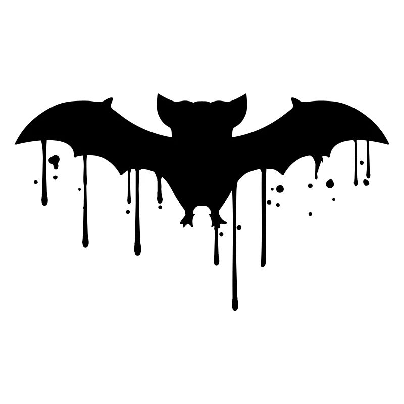 tropfen nass graffiti silouette flughund fledermau