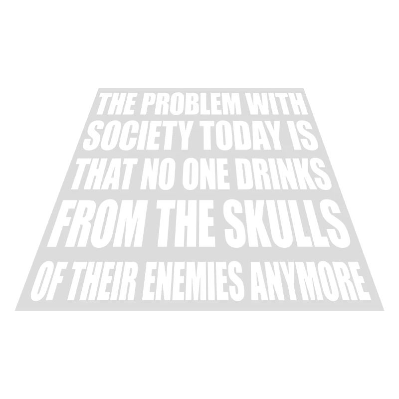 drinks from enemies skulls