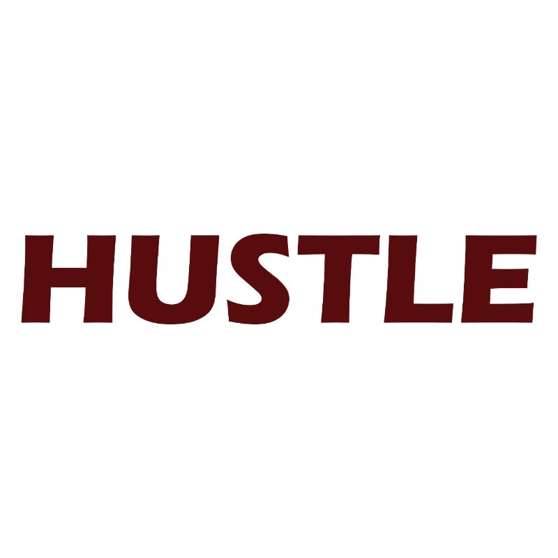 Conception typographique audacieuse Hustle
