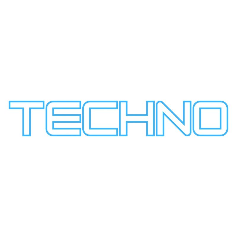 Futuristisches Techno-Design mit Neonlinien