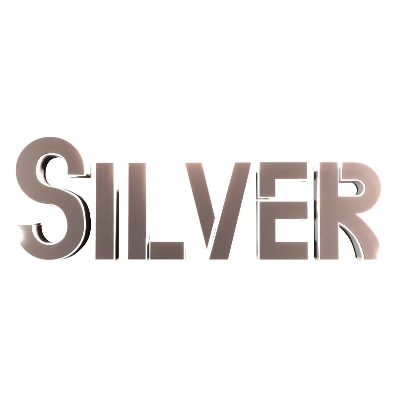 Silver Stylized Text