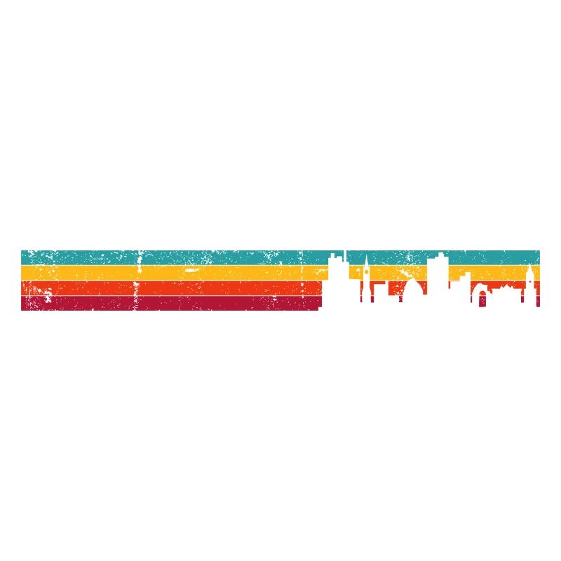 Dämmerung Regenbogen Skyline