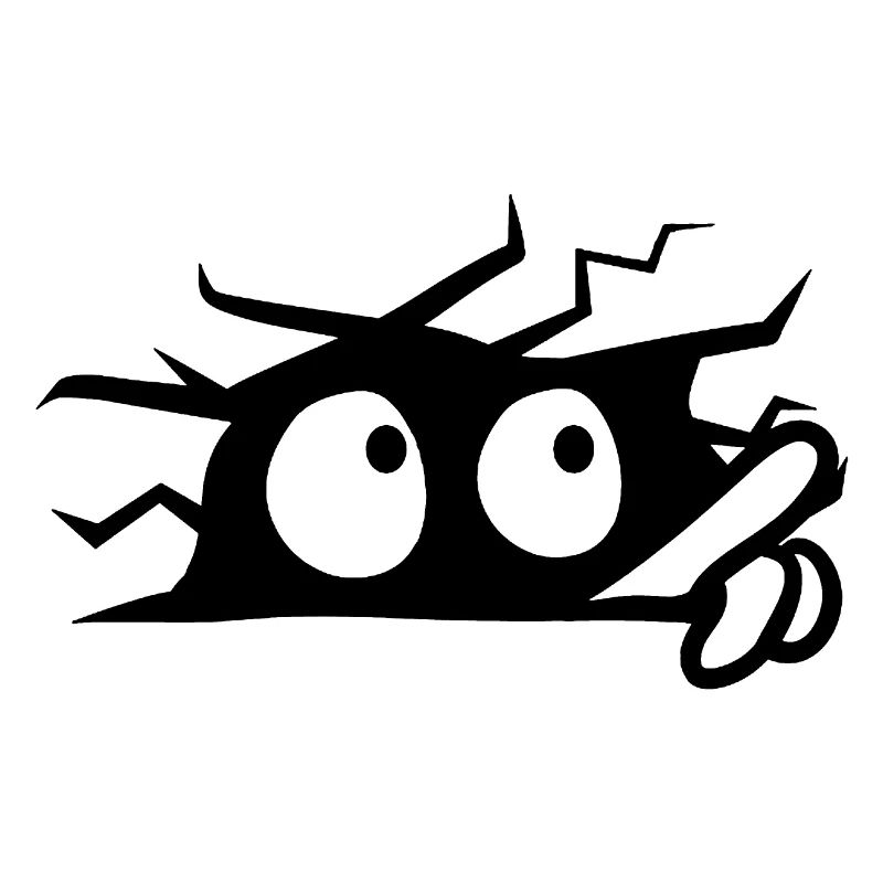 Scared Eyes Behind The Wall