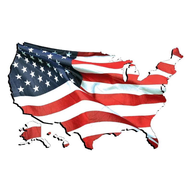 USA | echte Flagge | Flag Map