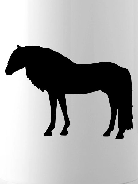 Haflinger Scherenschnitt
