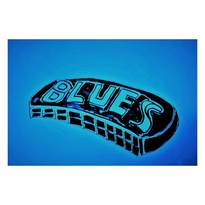 Blues harmonica horizontal