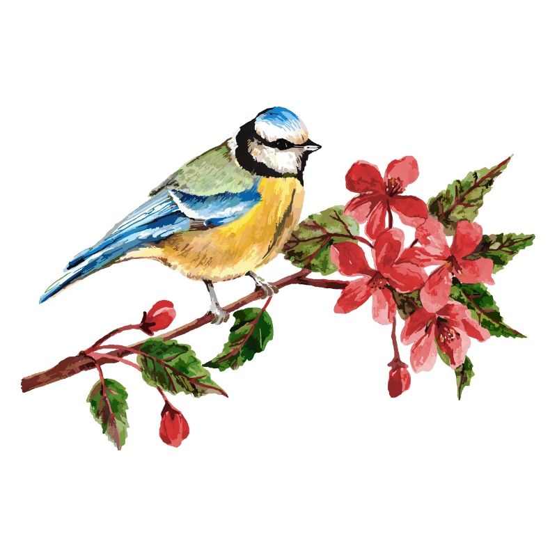 Bunter Vogel