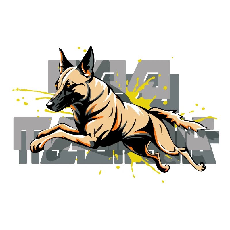 Malinois Hund Springen