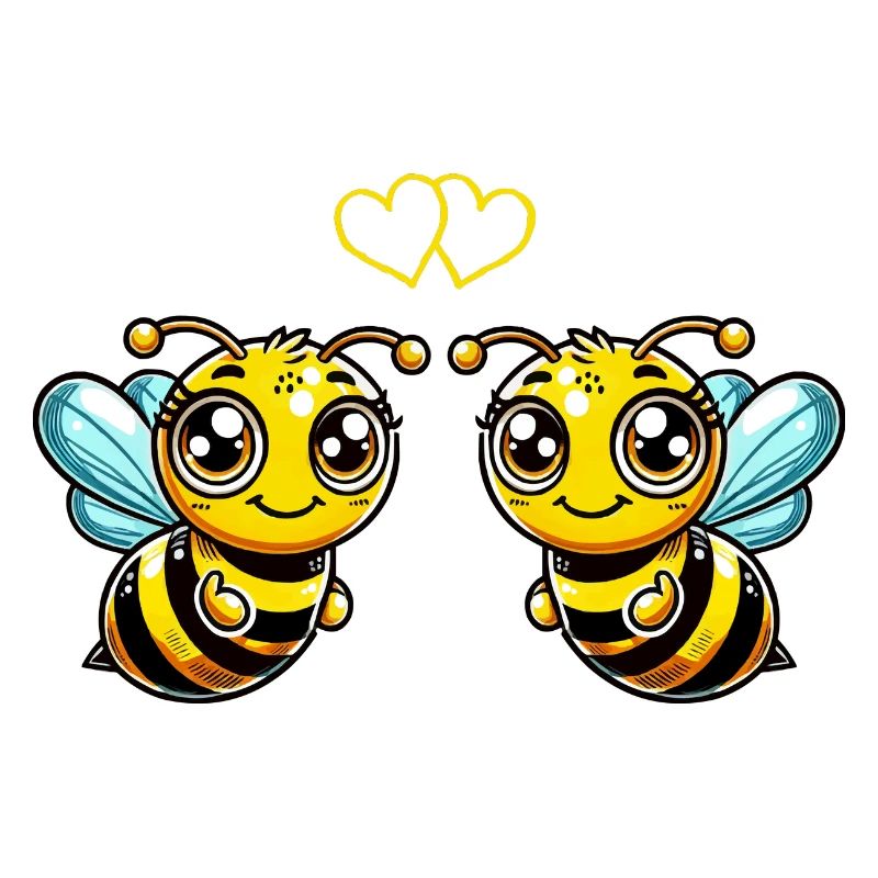 Bee Cartoon Comic Love