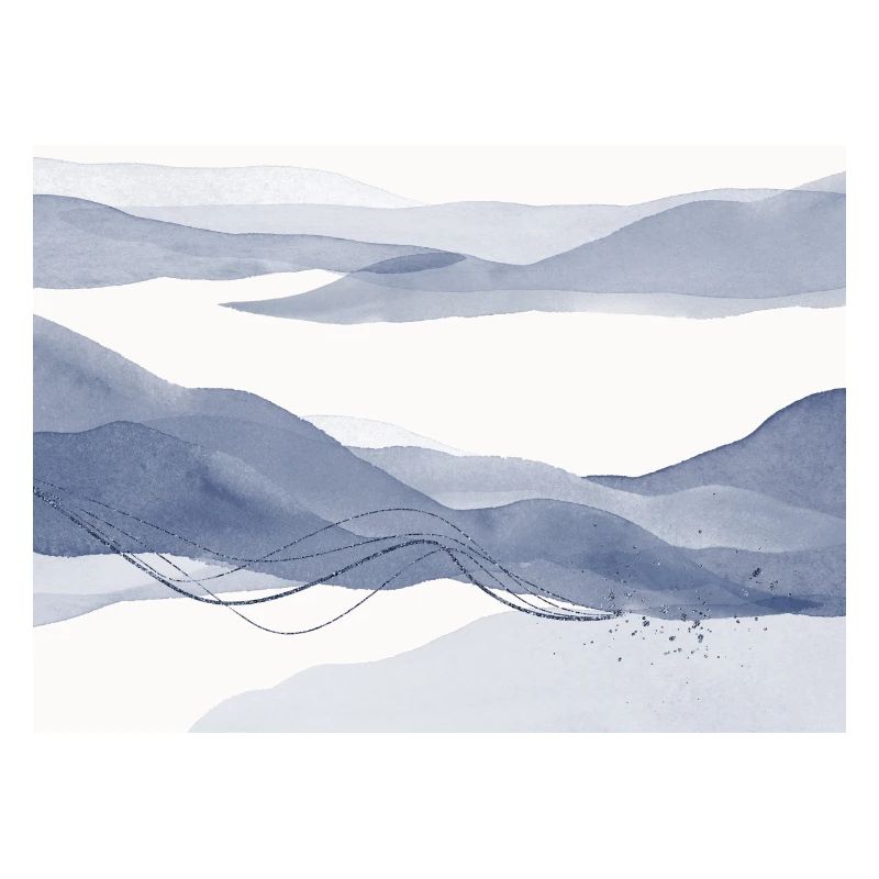 Blaue abstrakte Landschaft