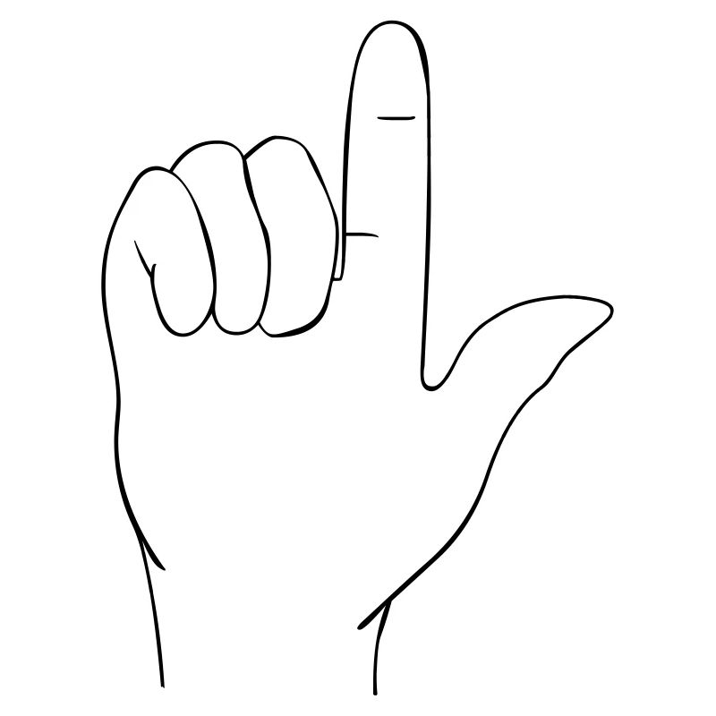 Signe à la main