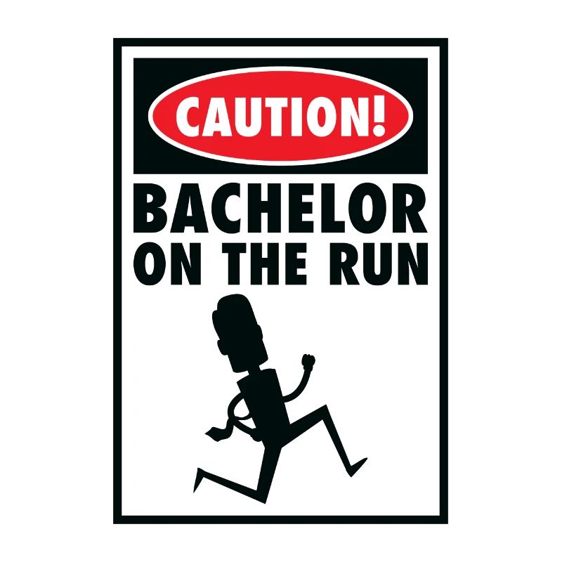 Bachelor Caution Groom Anniversaire de mariage