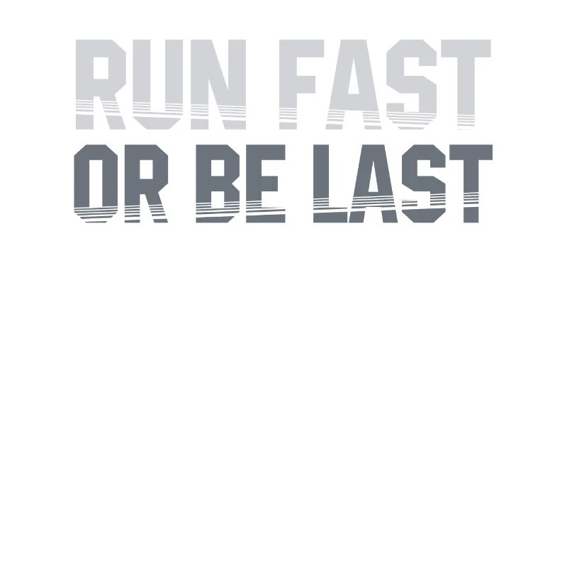 Schnell laufen oder der letzte Läufer sein