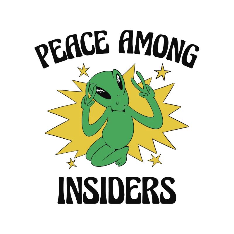 Alien Peace Alien Head Martian Space Outsider