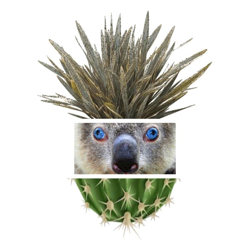 Koala Azur Cactus Collage