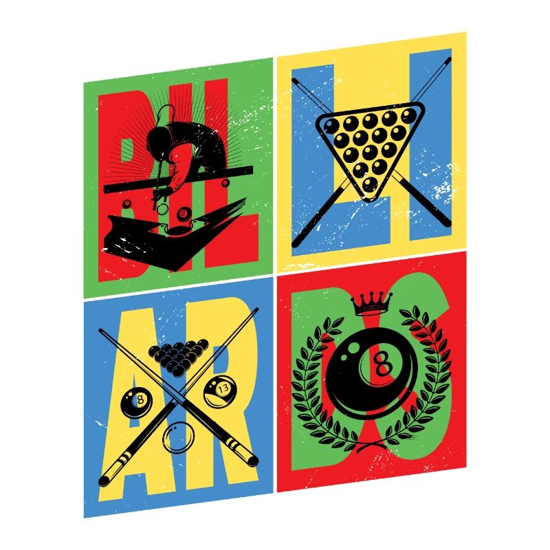 Billard Billard Billard Boules de queue Vintage Rétro