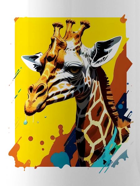 Giraffe Farbexplosion Neon