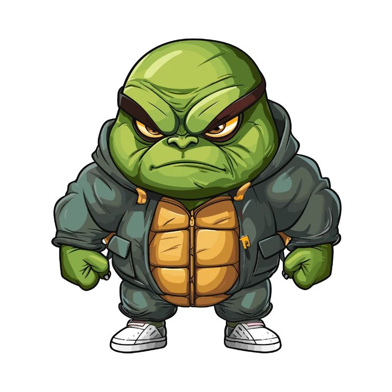 Grimmige Schildkröte Design - Cool & einzigartig