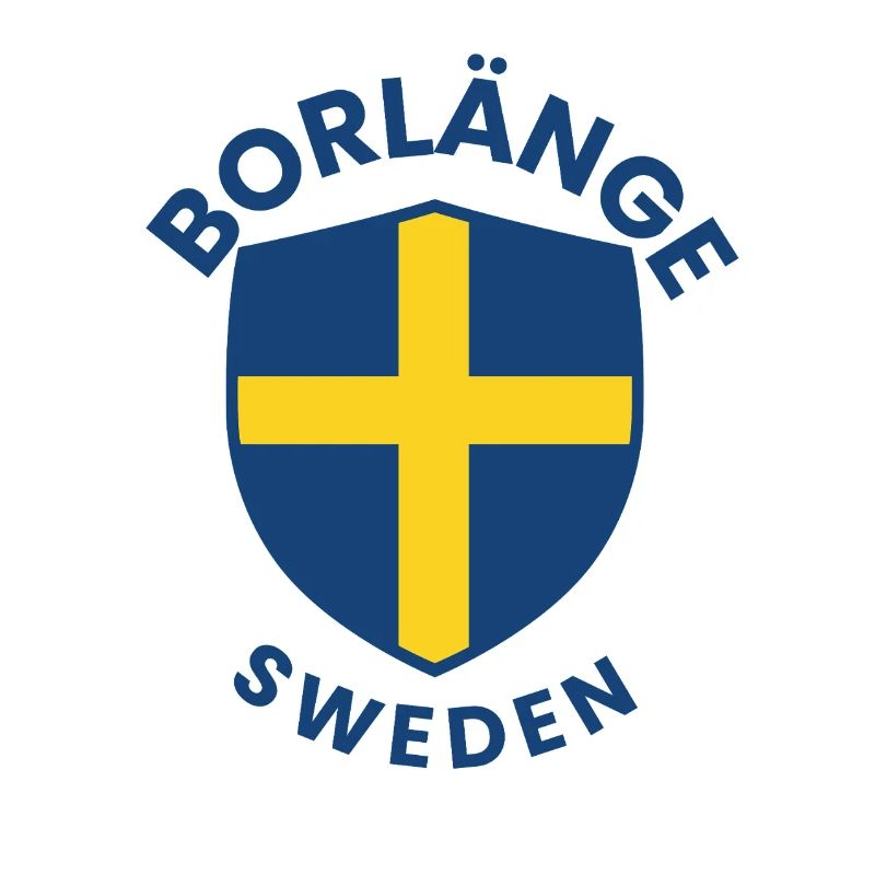 Borlänge Shield: Swedish flag design