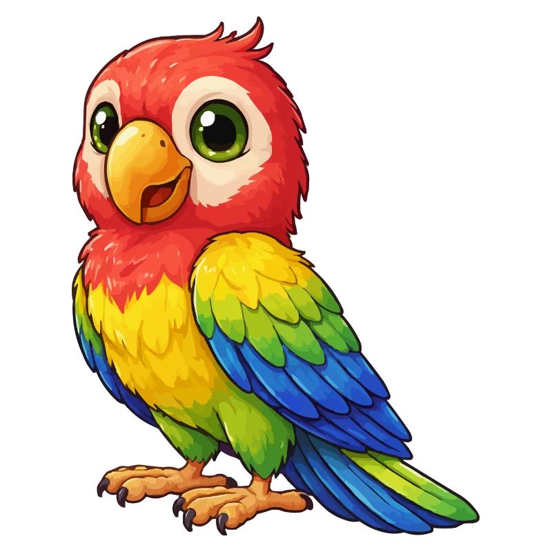 Jeu coloré de perroquet