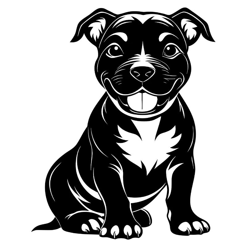 Doux Pitbul Heureux