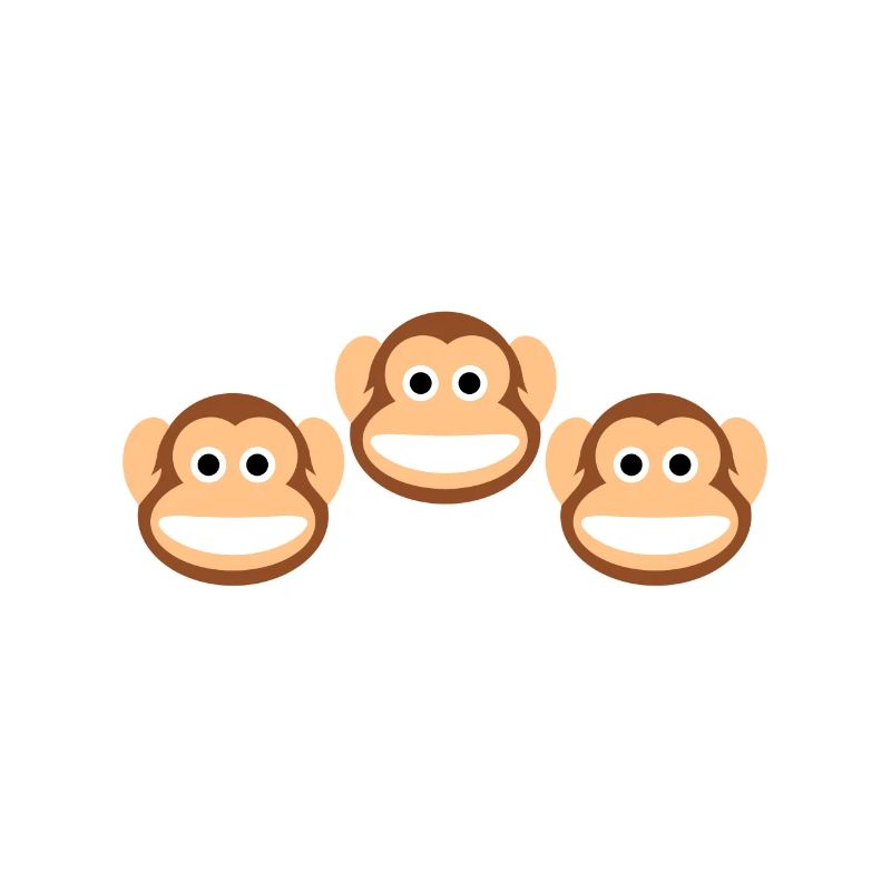 Not My Jungle Not My Monkeys Funny Three Monkey