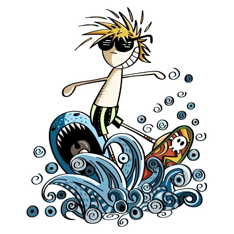 Cooler Power Surfer - Comic