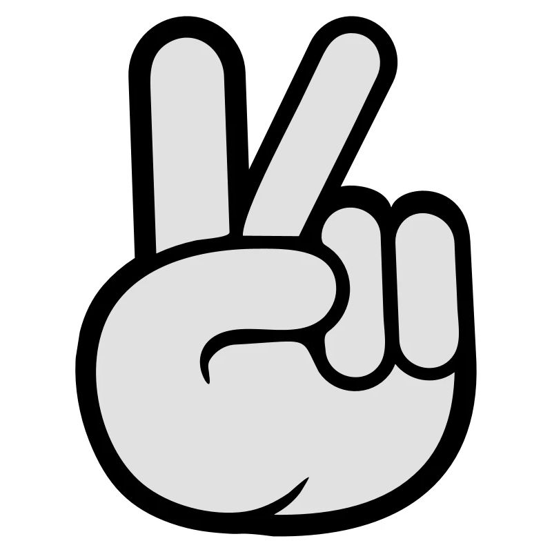 Cool de paix peace sign main